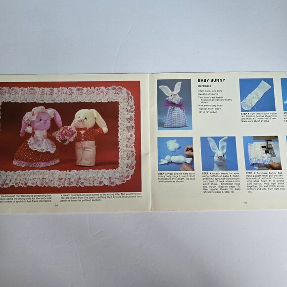 Sock Bunnies Designer Series Craft Pattern Booklet By Quick Publications - Picture 9 of 16